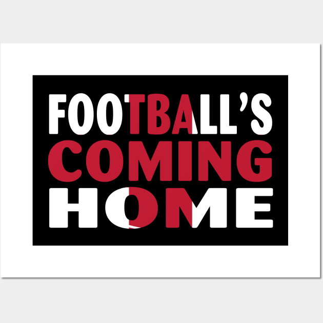 Football's Coming Home England Football Women Winner Champion Wall Art by Spit in my face PODCAST